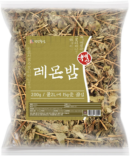 건강중심 국산 말린 레몬밤 잎 200g, 1개입, 1개