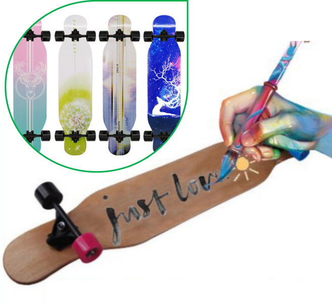 원목 DIY 롱보드 데크 80cm 내맘대로 커스텀 우드 단풍나무 입문용 스케이트보드, 단품, 1개