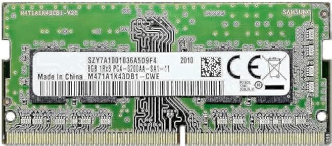 8GB DDR4 3200MHz SOM PC425600 CL22 Rx8 2V 260핀 노트북 RAM 메모리 모듈 M47AK43DBCWE