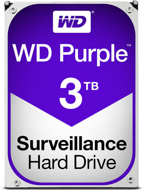 웨스턴디지털 WD33PURZ Purple 정품 3TB 3.5인치 5400RPM SATA3 HDD 하드디스크 영상 감시 보안 CCTV 녹화기 NVR DVR 메모리 고용량 저장장치, 1개