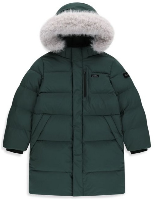 내셔널지오그래픽 NATIONAL GEOGRAPHIC 키즈 KIDS K254UDW830 어드벤처 매너티 롱 덕 다운 점퍼 DGREEN 264089