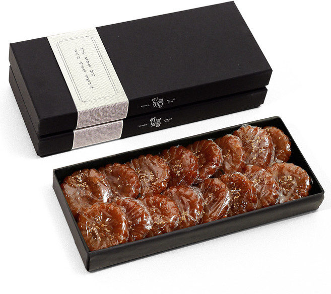 한결맛담 수제 찹쌀 약과 감사문구 박스 (16구 640g 40구 1600g) 선물 포장, 1세트