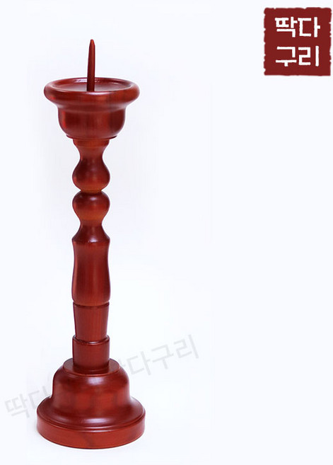 딱다구리 물푸레나무 원목제기 촛대, 1개