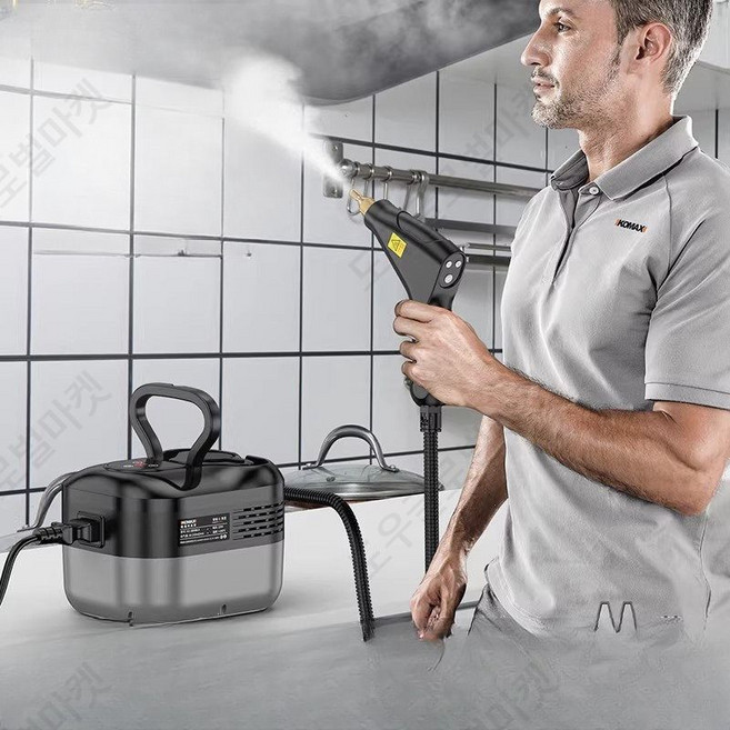 물쥐노즐 미니 고압세척기 차량용 스팀세차기 하부 산업용 휴대용 세차 뚫기 에어컨 배관 고온 고압 스팀청소기 다기능 휴대용 에어컨 주방 청소 살균 기름때 제거용, 정량 2900W 고압 스팀 청소기