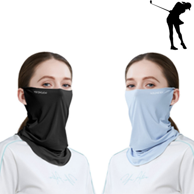 프레페리토 햇볕 UV 자외선 차단 스포츠 골프 마스크 얼굴 가리개