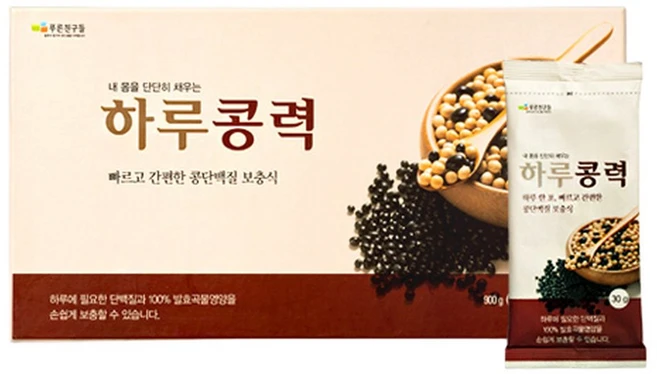 단백질보충제 하루콩력 30g 30개입 1개, 30개 - 쿠팡