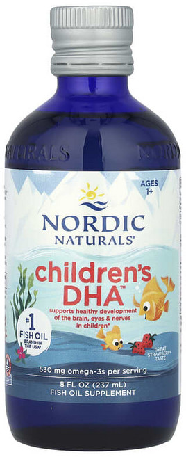 노르딕네추럴스 칠드런스 DHA 오메가3 530mg 1세 이상 딸기맛 237ml / 해외직구 미국정품, 1개