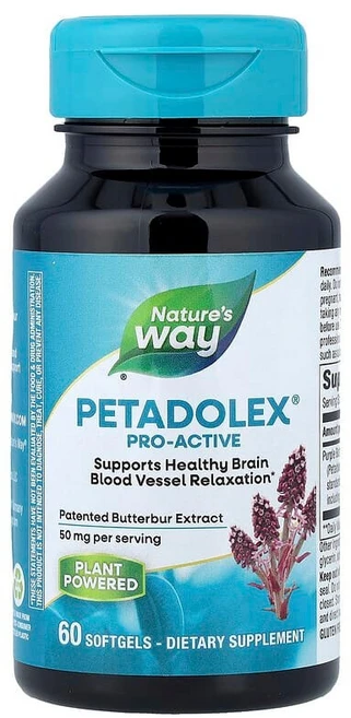Nature's Way PETADOLEX® 프로 액티브 50mg 소프트젤 60정 EMT-04806, 1개 - 쿠팡