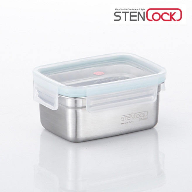 스텐락 퓨어 밀폐용기 직사각 4호 540ml, 1개