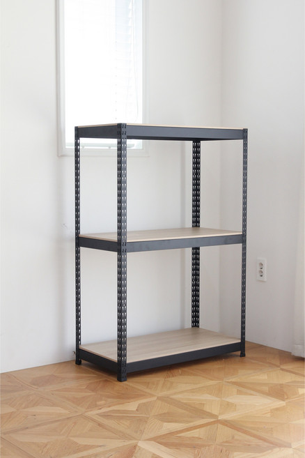 가로 300 앵글 선반 국산 조립식 철제 다이, 블랙