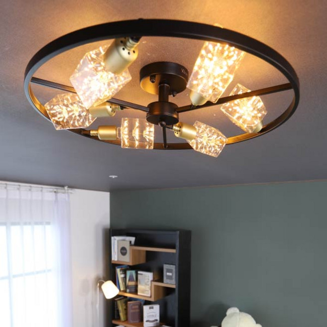 비츠온 카페 식탁 조명 직부등 17852-6 6등 블랙, 50008