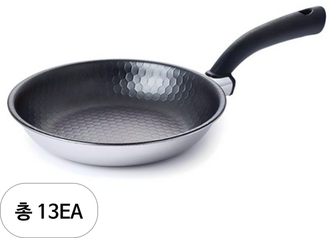 알텐바흐 인덕션 헥사 통5중 스테인레스 프라이팬, 22cm, 13개