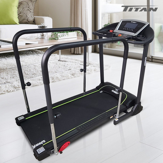 타이탄 뒤로걷기 가능한 보행핸들바 노인 재활 런닝머신 워킹머신 트레드밀 걷기 운동기구