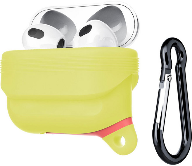 [호환용] 에어팟 케이스 방수 실리콘 커버 에어팟 프로 1세대 2세대, 그린, AirPods 1/2세대 (표준형)