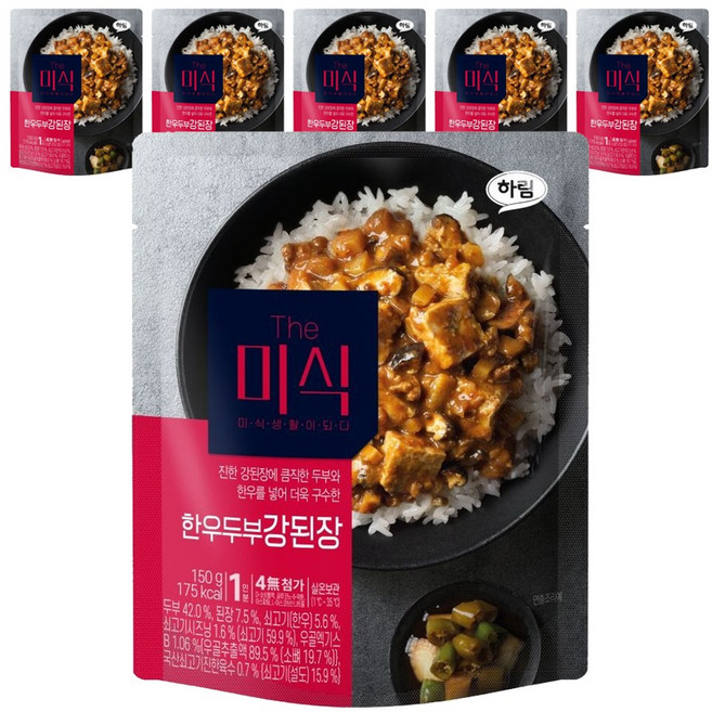 더미식 한우두부 강된장 덮밥소스, 150g, 6개