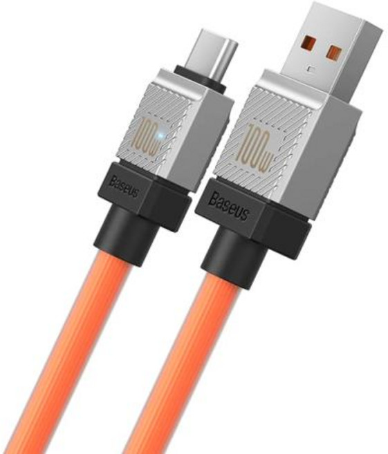 베이스어스 Baseus PD 고속 충전 케이블 C타입 to 포코 리얼미 100W, 1개, 없음, 7) Orange U to C 100W - 1m