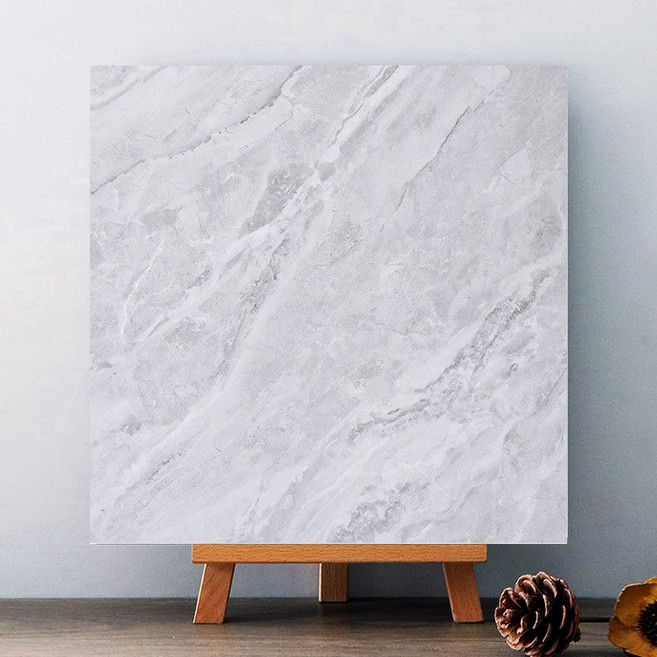 Fowod 800X800mm PVC붙이는 데코타일 접착식 정사각 장판 셀프시공 대리석 모방 바닥 스티커, 12개, ZZDBE01