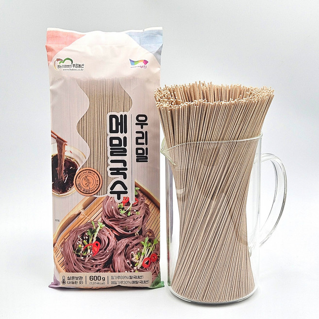 내변산 우리밀 메밀국수 (국산메밀 30% 우리밀 69%), 1개, 600g