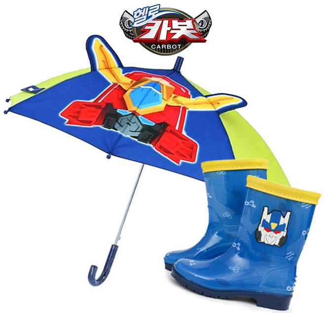 헬로카봇 장화 우산세트 남아용장화 아동용