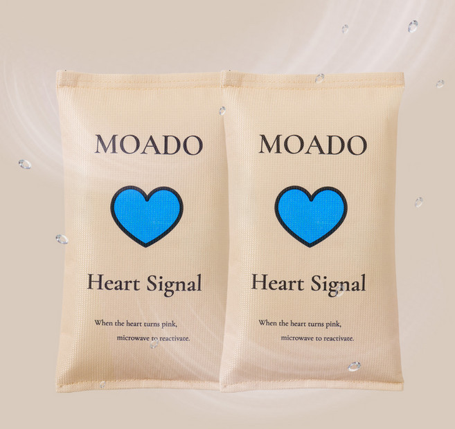 모아도 재사용 제습제 반영구 제습제 습기제거제 방습제 흡습제 moado, 2개, 600g
