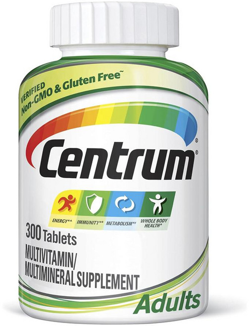 Centrum 센트럼 멀티비타민 비타민 D3 비타민 B 300정, 1개