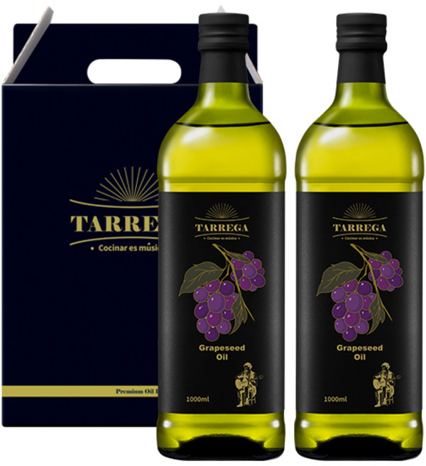 [타레가]포도씨유 1000mlx2 선물세트, 1개
