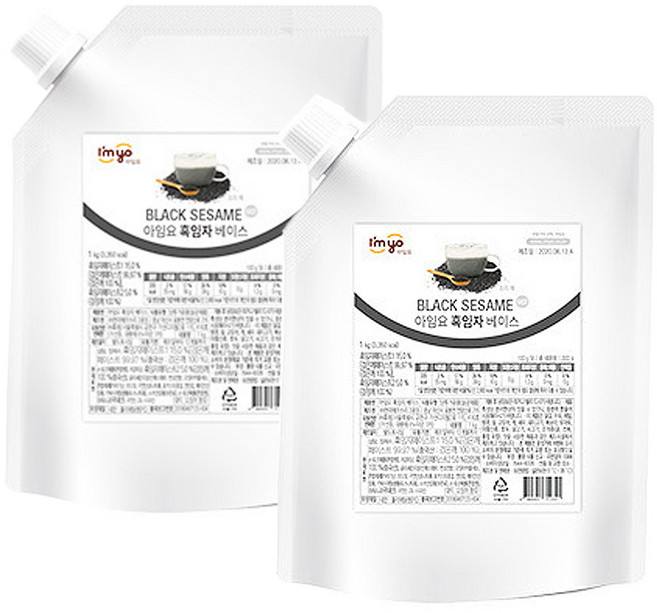 아임요 흑임자 베이스 1kgx2개, 1kg