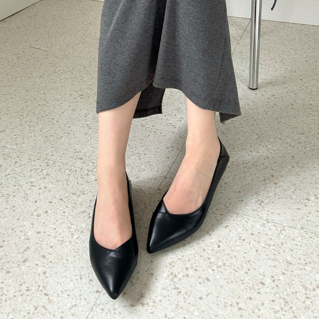 러블리디 에밀리아 편안한 포인티드 토 플랫폼 펌프스