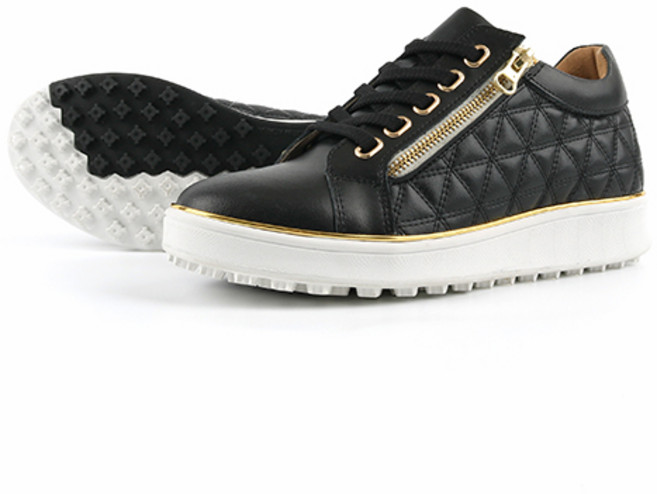 슈디 소가죽 여성용 퀼팅 스니커즈 5cm 국내산