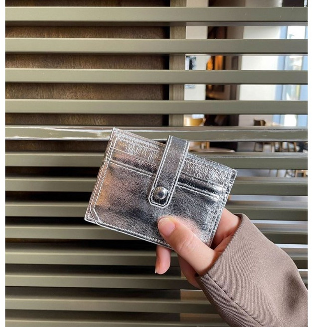 더 레이블 리얼소가죽 여성 미니파우치 곰돌이 키링 세트