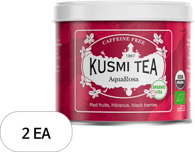 쿠스미티 아쿠아로사 메탈틴, 1개입, 100g, 2개