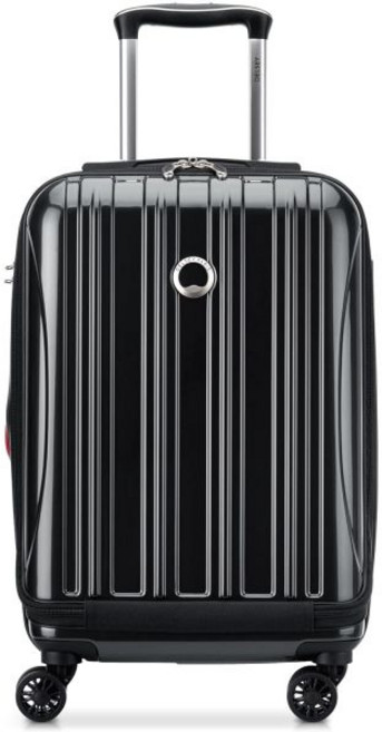 DELSEY 파리 헬륨 에어로 하드사이드 확장형 수하물 스피너 휠 블랙 기내 반입 19인치