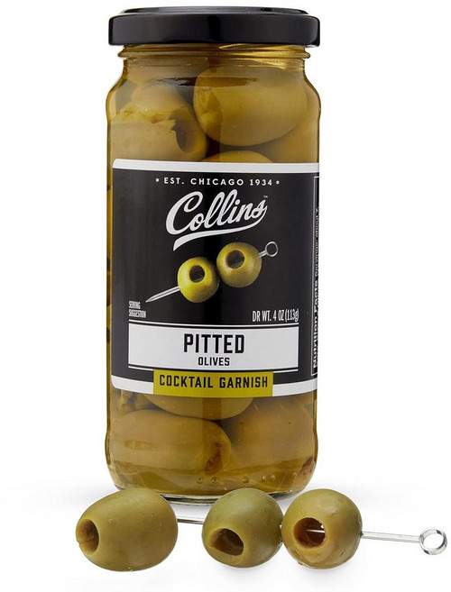 Collins 씨를 제거한 올리브 칵테일 가니시