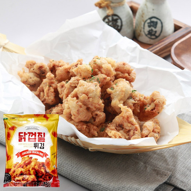 전원푸드락 닭껍질튀김 후라이드 1kg, 1개