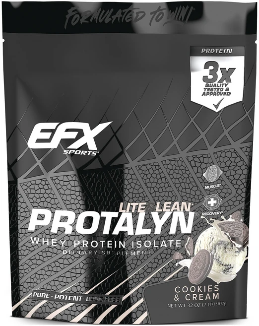 이에프엑스스포츠 라이트 & 린 Protalyn 웨이 프로틴 아이솔레이트 쿠키 & 크림, 907g, 1개 - 쿠팡