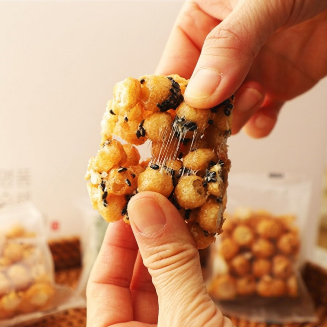 [영동오란다] 영동 수제오란다 혼합(기본9개+검은깨9개+감태6개), 1박스, 13g