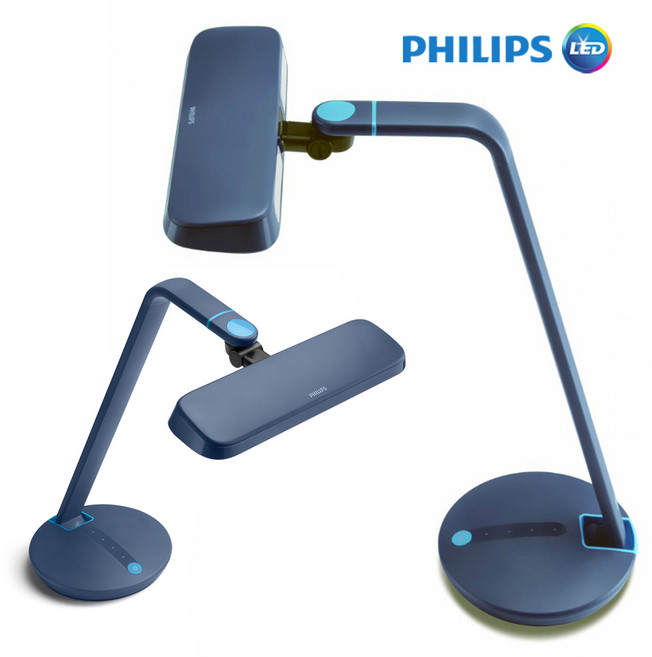 블루라이트 청색광 프리 필립스 LED 스탠드 66111 블루베리 블루 눈부심 방지 시력보호 신학기 선물, 블루베리_블루