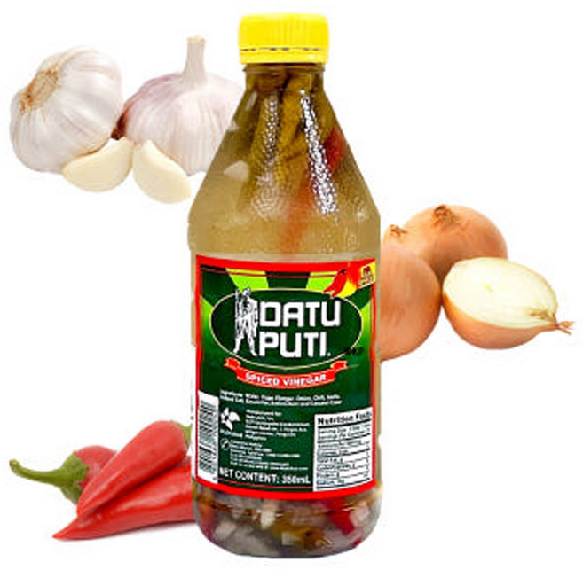 Datu Puti Spiced Vinegar 다투푸티 매운 식초, 1개, 385ml