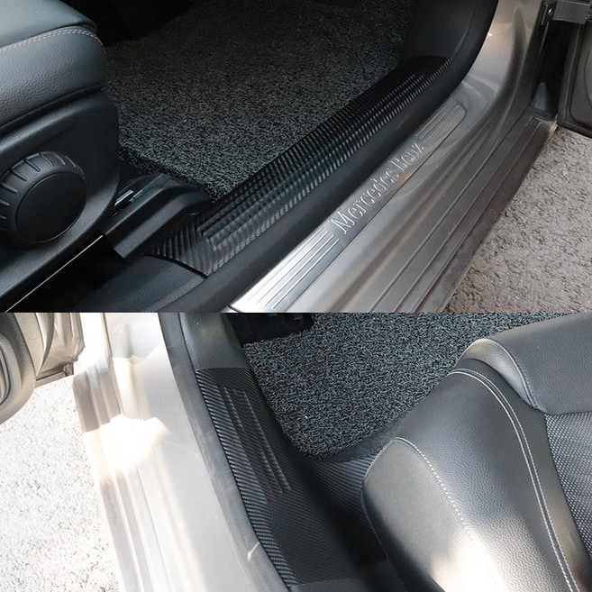 콘보이 A클래스 a220 해치백 W177 카본도어스텝커버 스텝몰딩 차량발판커버 기스 스크래치방지커버, 단품, 벤츠