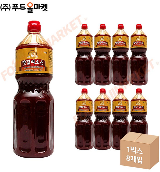 칠리소스 ( 핫 레벤 2kg ) 8개 [식당용]