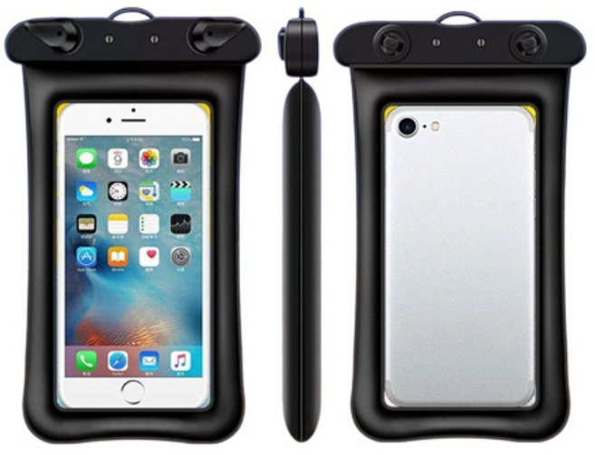 PYHO피호 스마트폰 방수커버 3가지 색상 스마트폰 방수커버 대형 수영장가방TF-003, 2개, 블랙