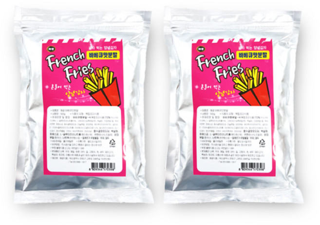 바베큐맛 시즈닝 가루, 500g, 2개