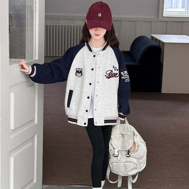 루비키즈 봄 가을 간절기 남아 여아 주니어 야구 점퍼 F119