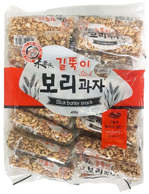 엉클팝 보리과자 길쭉이 400g + 동글이 400g, 1세트