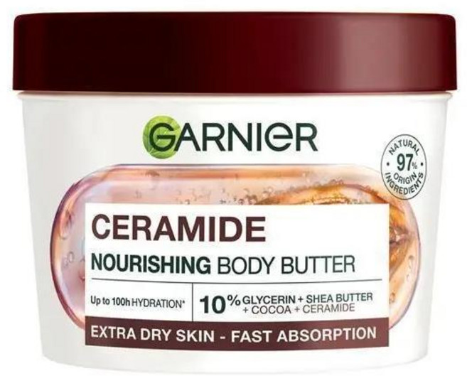 호주 가르니에 Garnier Body Ceramide Nourishing Body Butter 세라마이드 너리싱 바디 버터 바디크림, 6개, 380ml