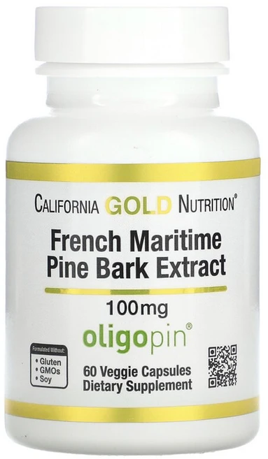 CGN 프랑스해안소나무껍질추출물 항산화제 폴리페놀 100mg 60정, 1개 - 쿠팡