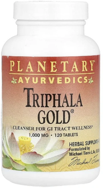 플래니터리허벌 Triphala Gold 아유르베다 Ayurvedics 1000mg 120정, 알약/캡슐, 1개 - 쿠팡
