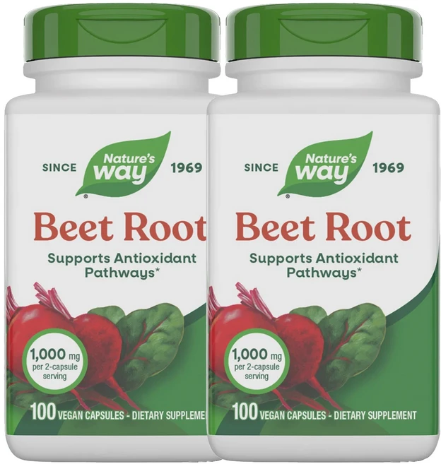 네이쳐스웨이 비트 루트 500mg 베지테리안 캡슐, 100정, 2개 - 쿠팡