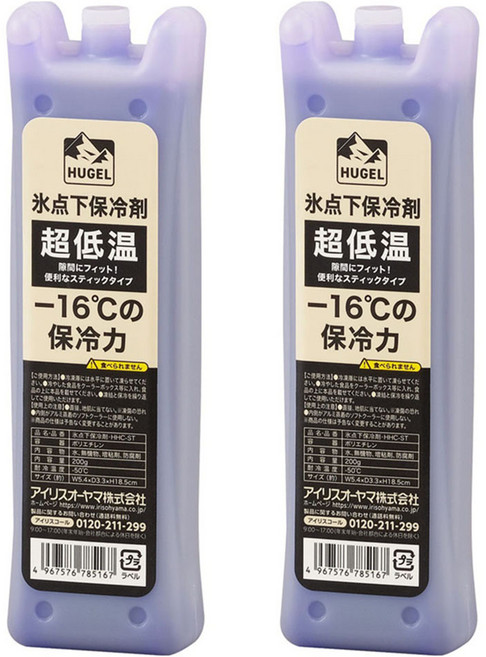 HUGEL 零度以下保冷劑 超低溫條狀組 HHC-ST, 2個, 1入