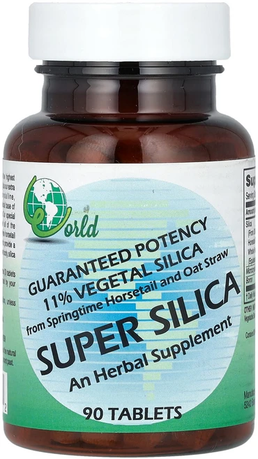 너무좋습니다 World Organic 슈퍼 실리카 90정 어깨를언제나 활짝펴세요, 1개 - 쿠팡